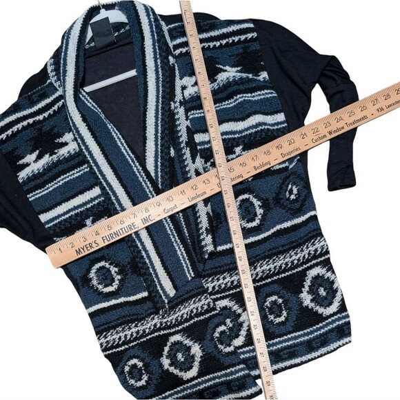 Dolan Anthropologie open front cardigan women's size Small sweater Aztec boho US - Picture 4 of 9